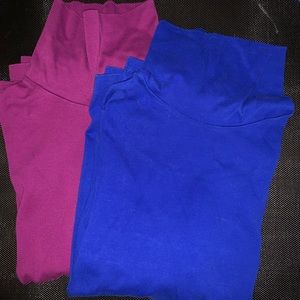 Two Lands’end turtle necks